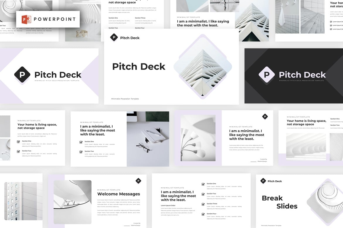 Template Presentasi PowerPoint Pitch Deck yang Modern dan Profesional