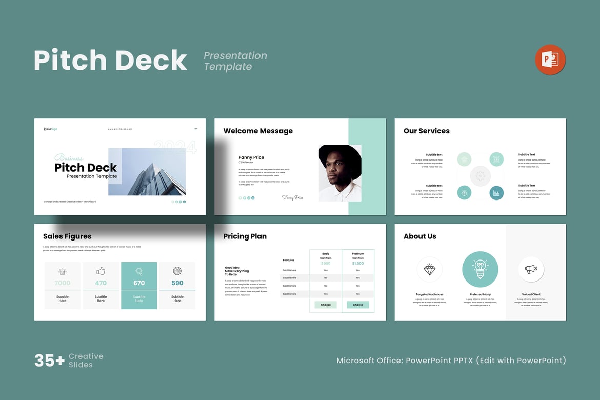 Template PowerPoint Pitch Deck yang Menarik dan Profesional
