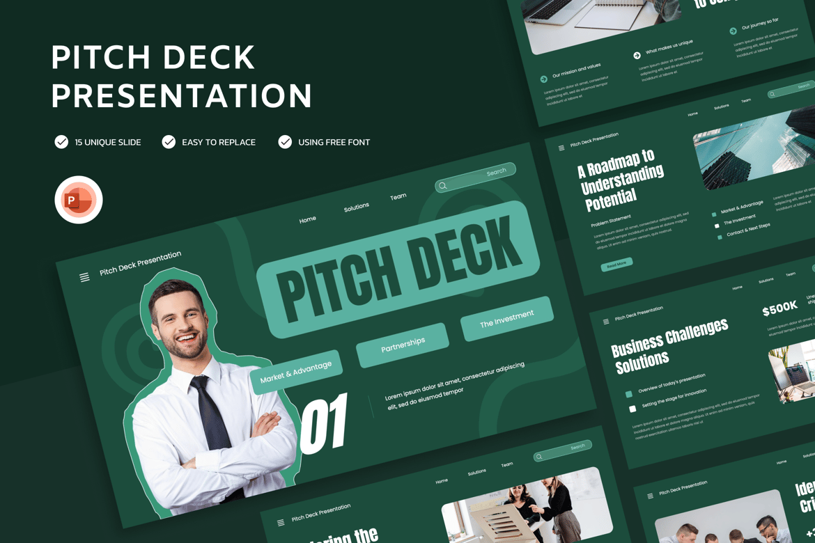 Template Powerpoint Pitch Deck yang Menarik dan Profesional
