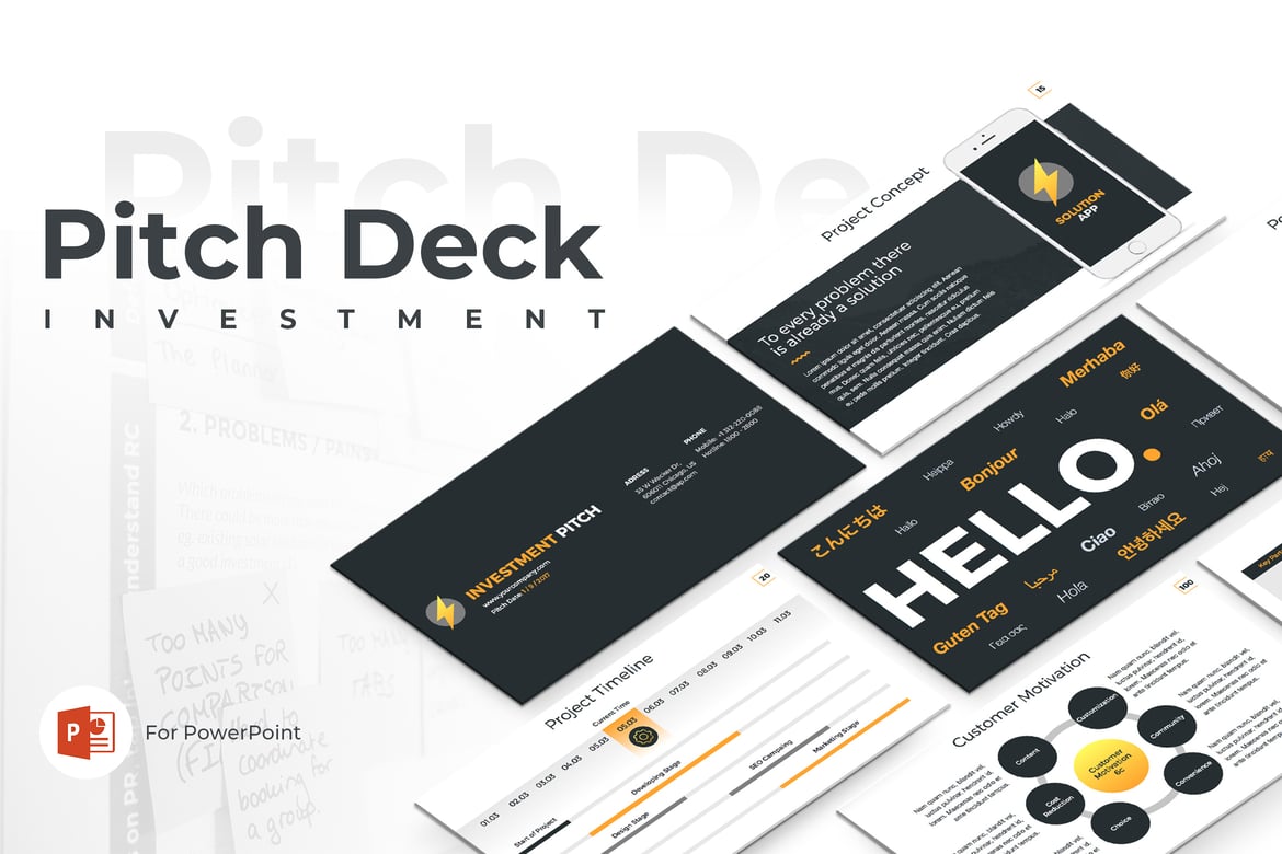 Template PowerPoint Pitch Deck untuk Startup yang Menarik
