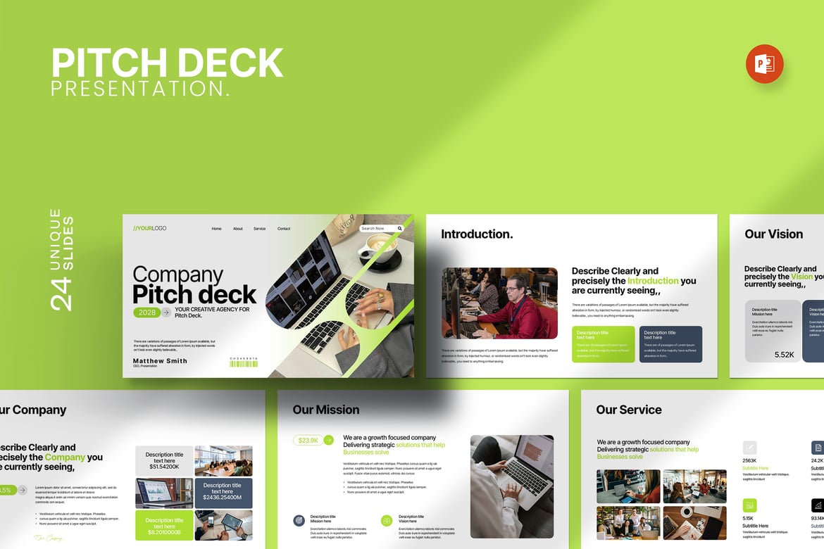 Template Presentasi Pitch Deck yang Kreatif dan Profesional