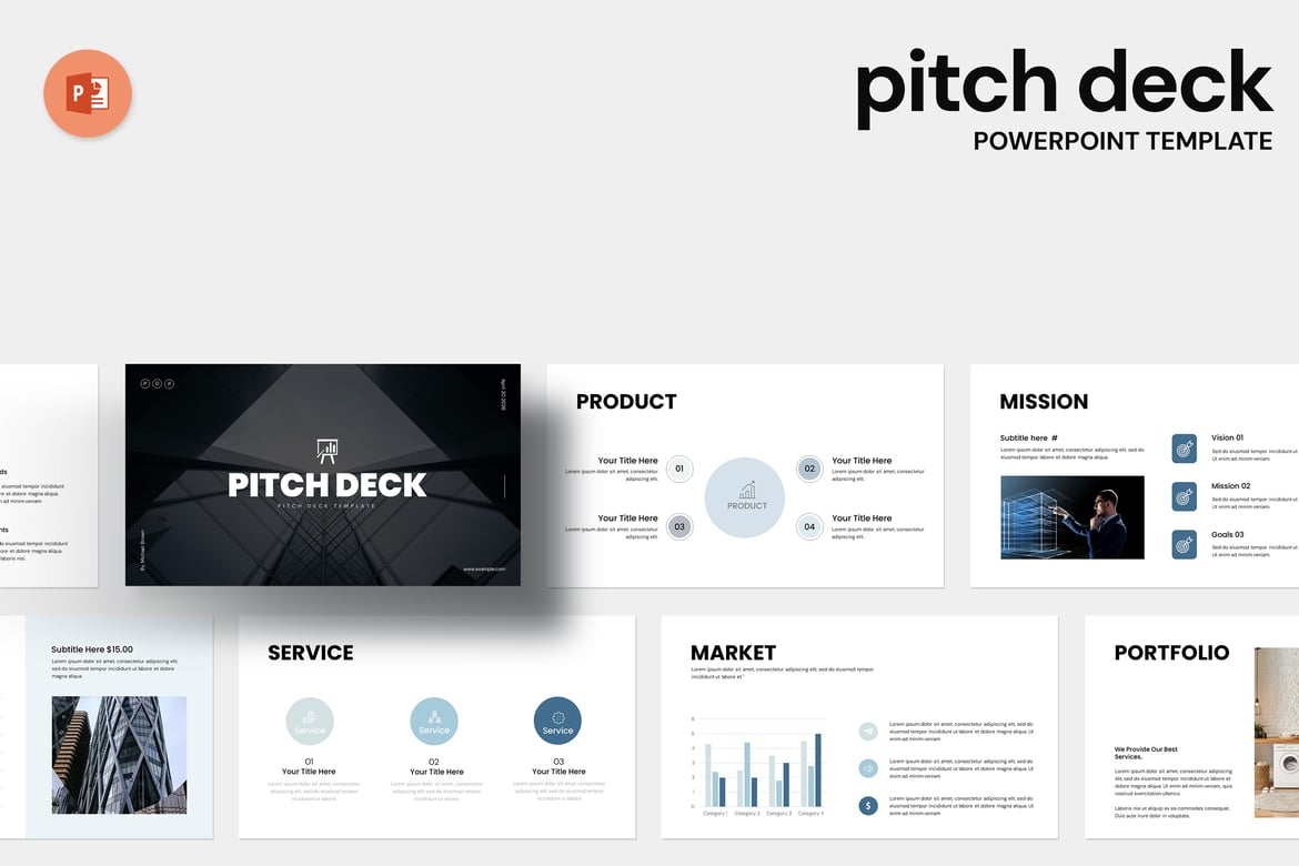 Template PowerPoint Pitch Deck yang Profesional dan Menarik