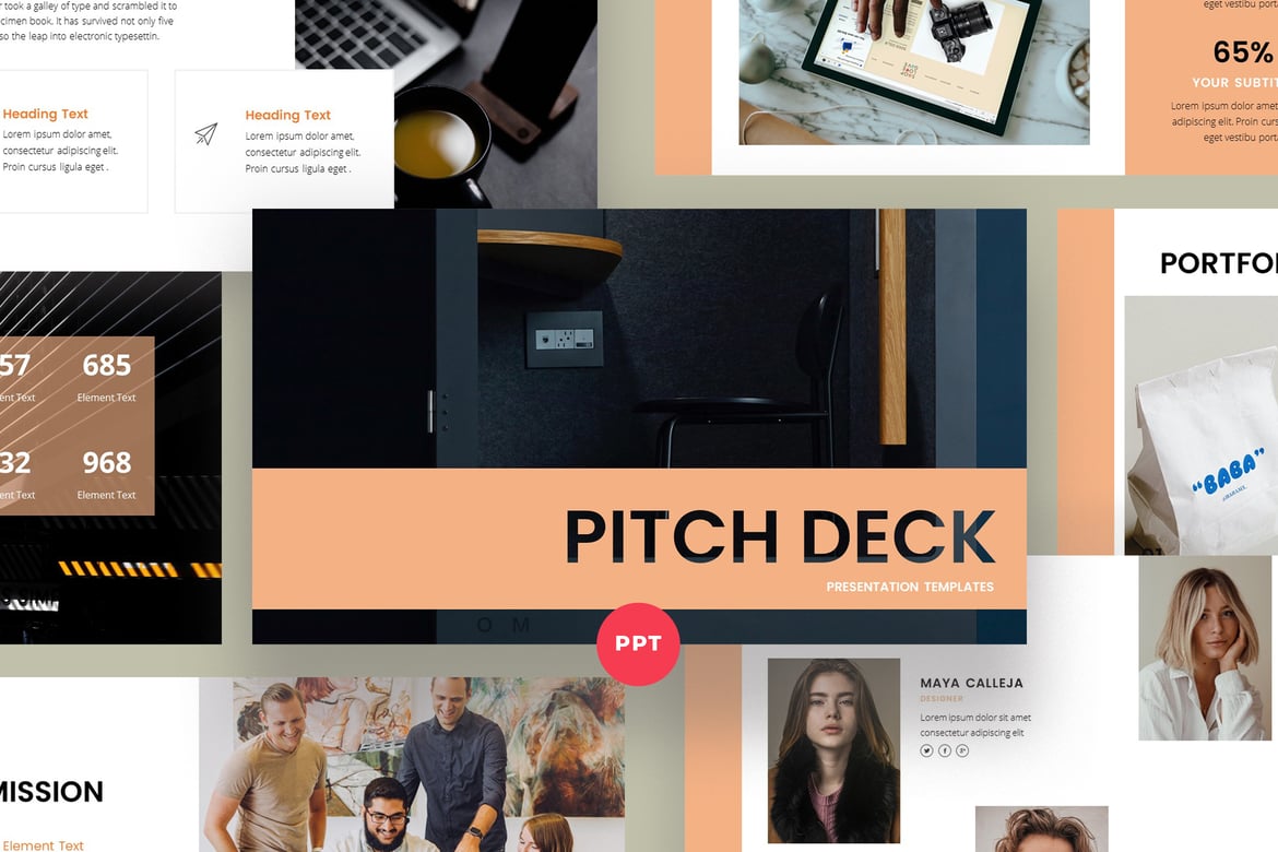 Template PowerPoint PITCH DECK yang Menarik dan Profesional