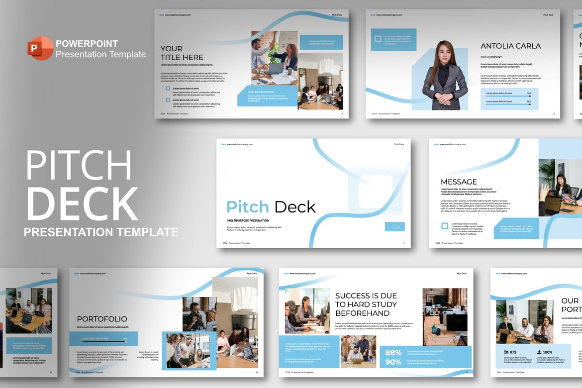 Template Powerpoint Pitch Deck yang Menarik dan Profesional