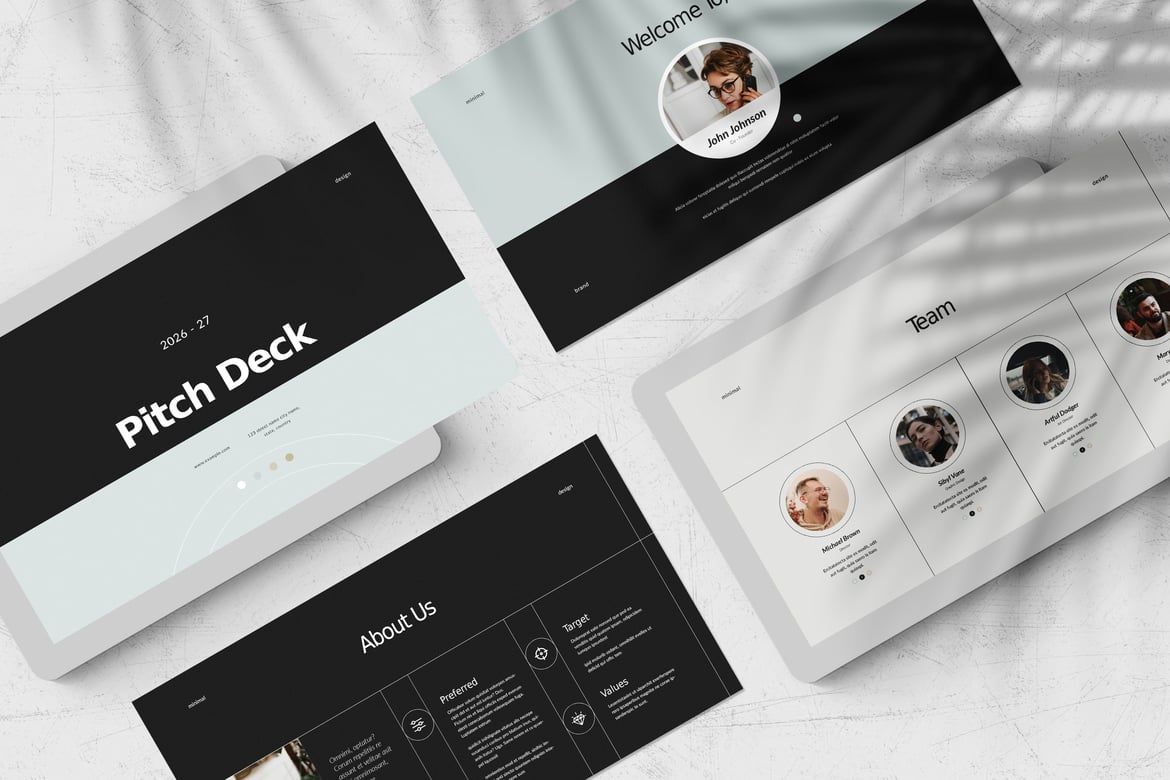 Template PowerPoint Pitch Deck Profesional untuk Presentasi Anda