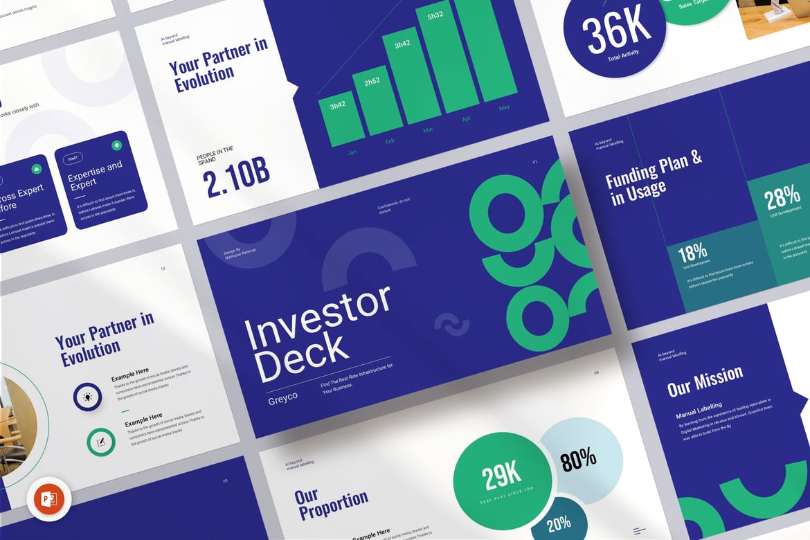 Template Presentasi Pitch Deck - PowerPoint yang Menarik