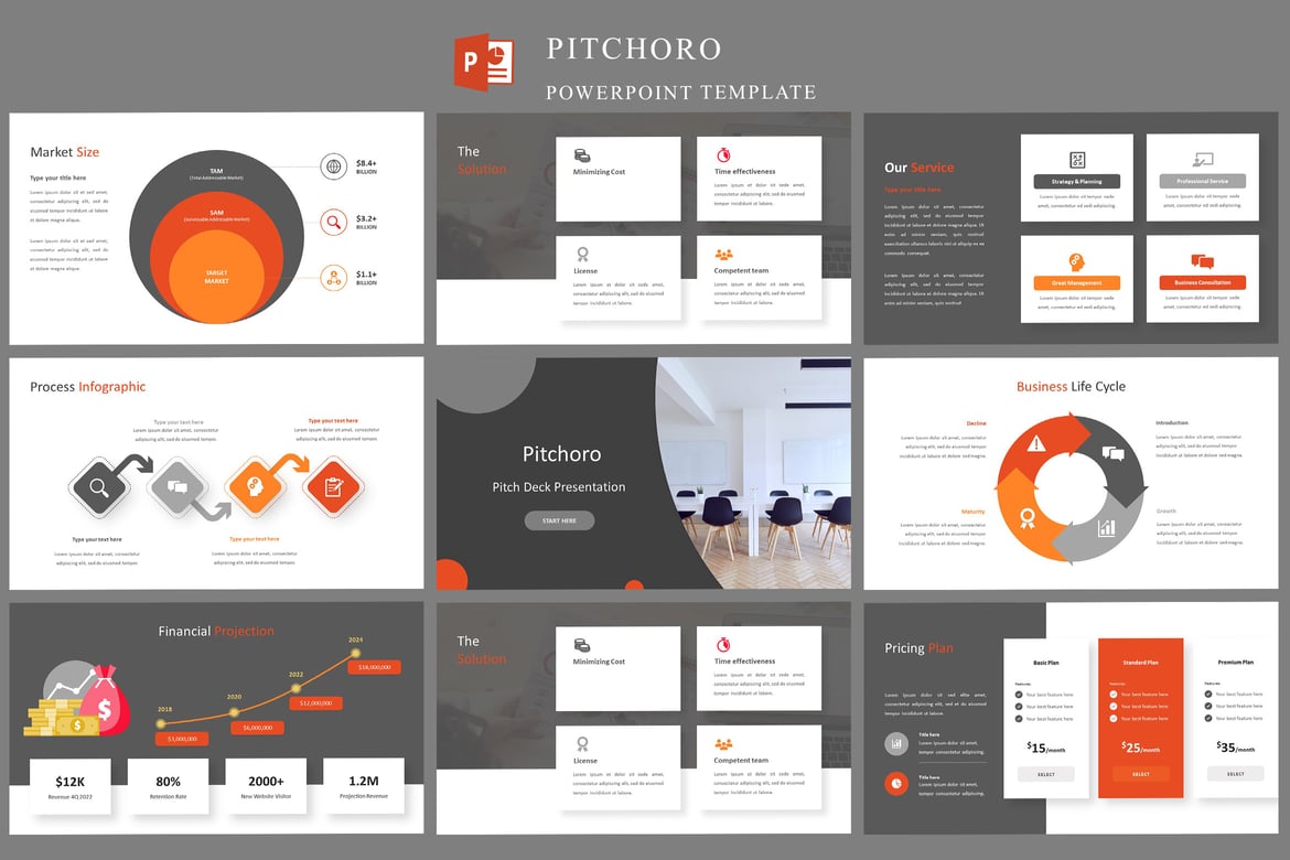 Template Presentasi Pitchoro – Solusi PowerPoint untuk Presentasi Bisnis Anda