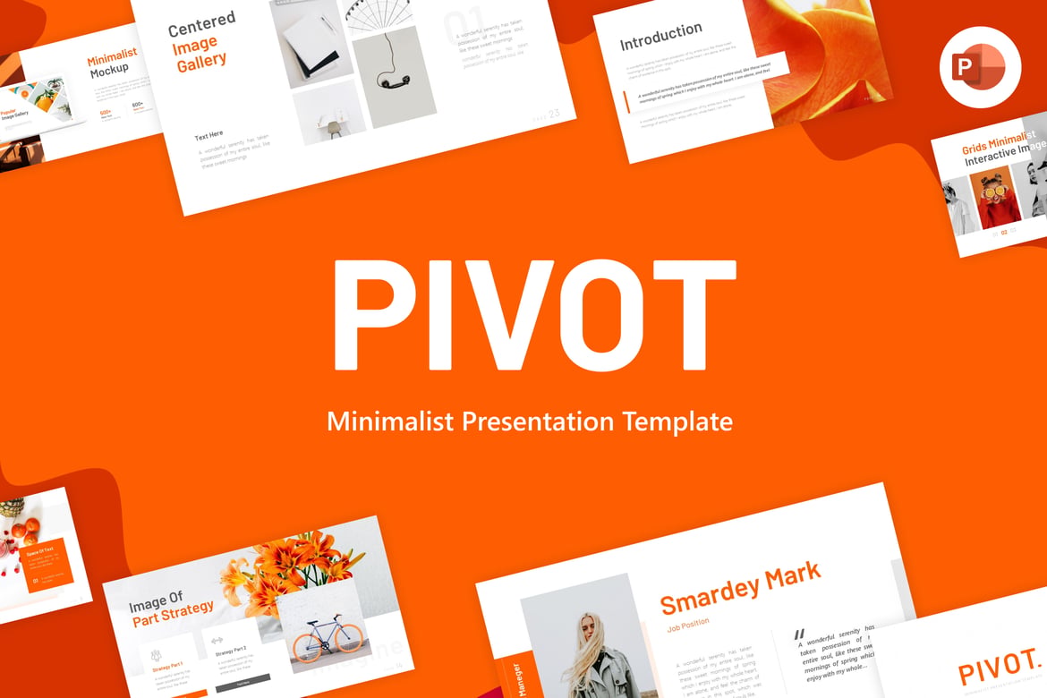 Template PowerPoint Minimalis PIVOT yang Elegan dan Fleksibel