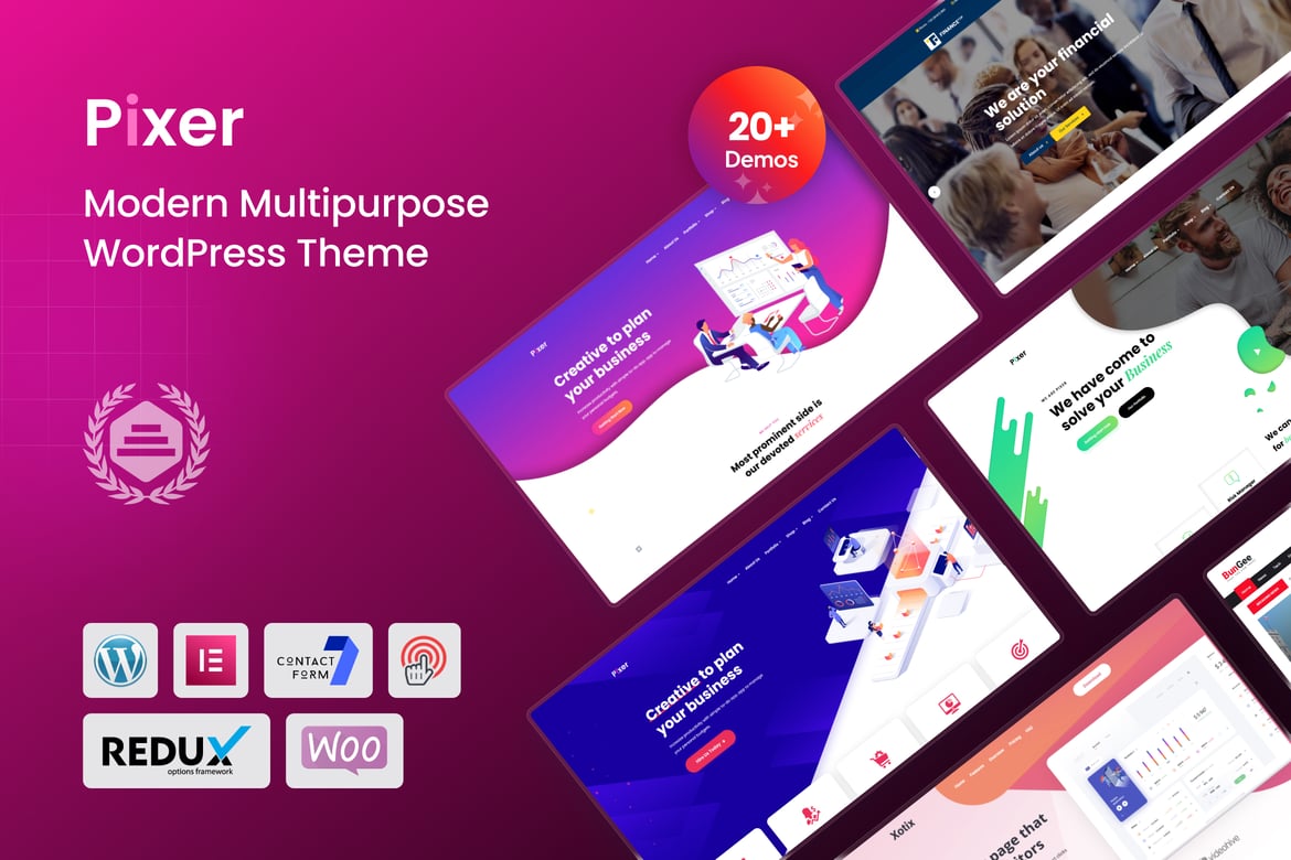 Pixer - Tema WordPress Kreatif untuk Agensi Digital