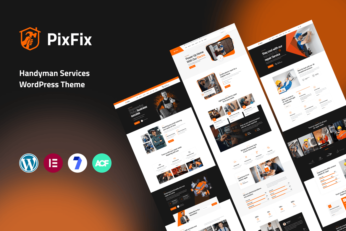 Tema WordPress PixFix - Solusi Handyman Modern