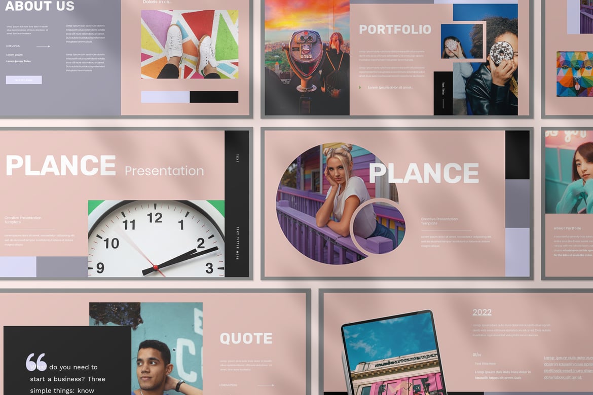Plance - Template Presentasi PowerPoint Kreatif yang Menarik