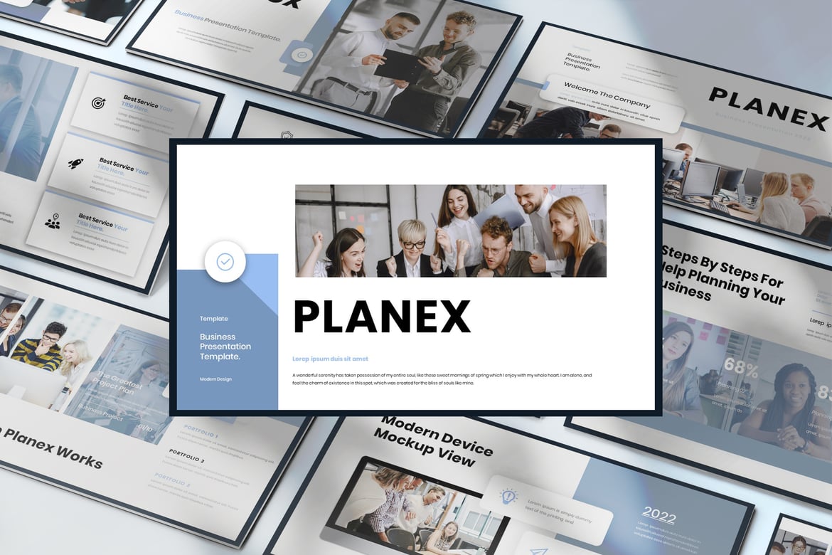 Planex - Template Presentasi PowerPoint Profesional untuk Bisnis Anda