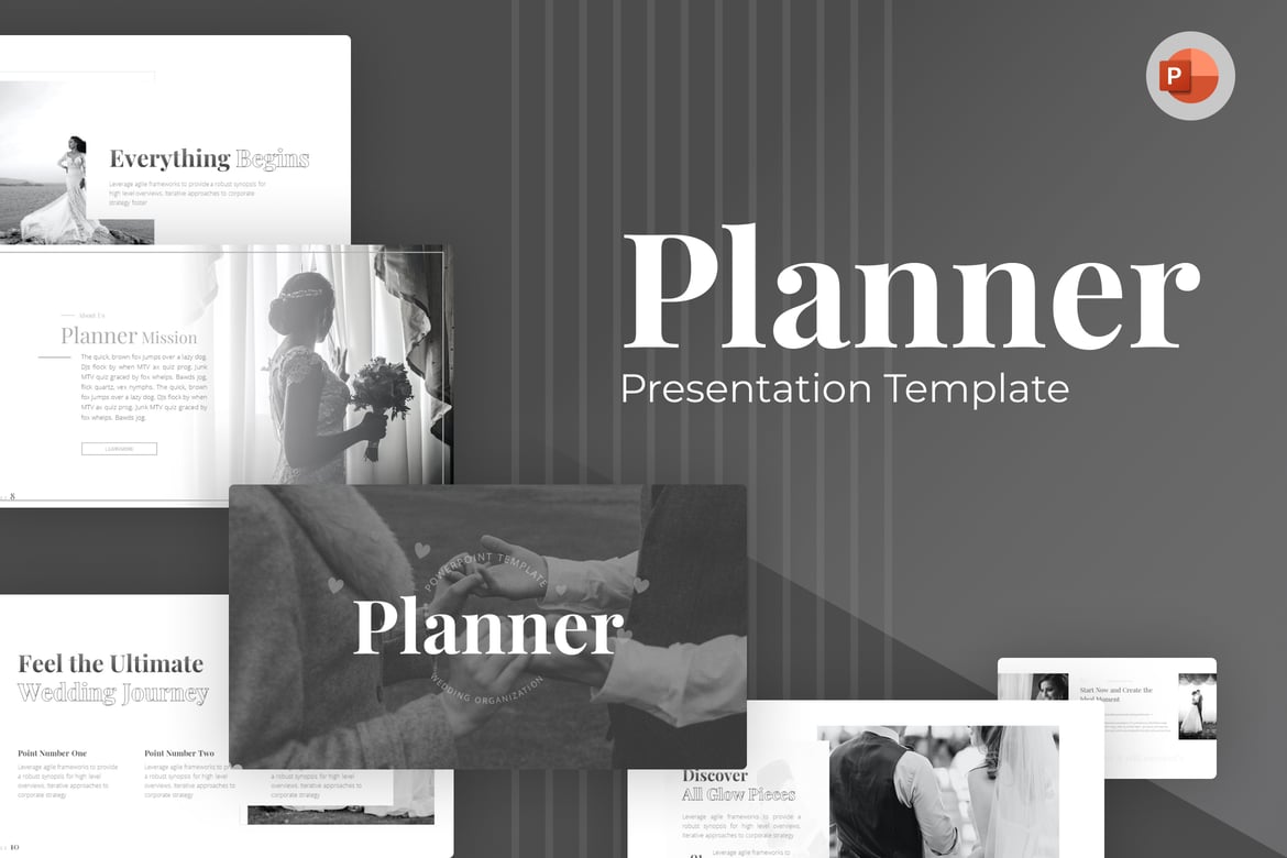 Template PowerPoint Organizer Acara yang Menarik