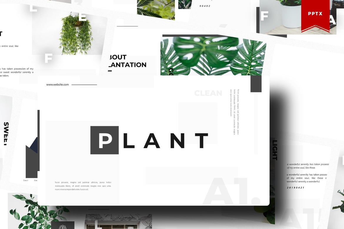 Template Presentasi PowerPoint Plant yang Menarik dan Profesional
