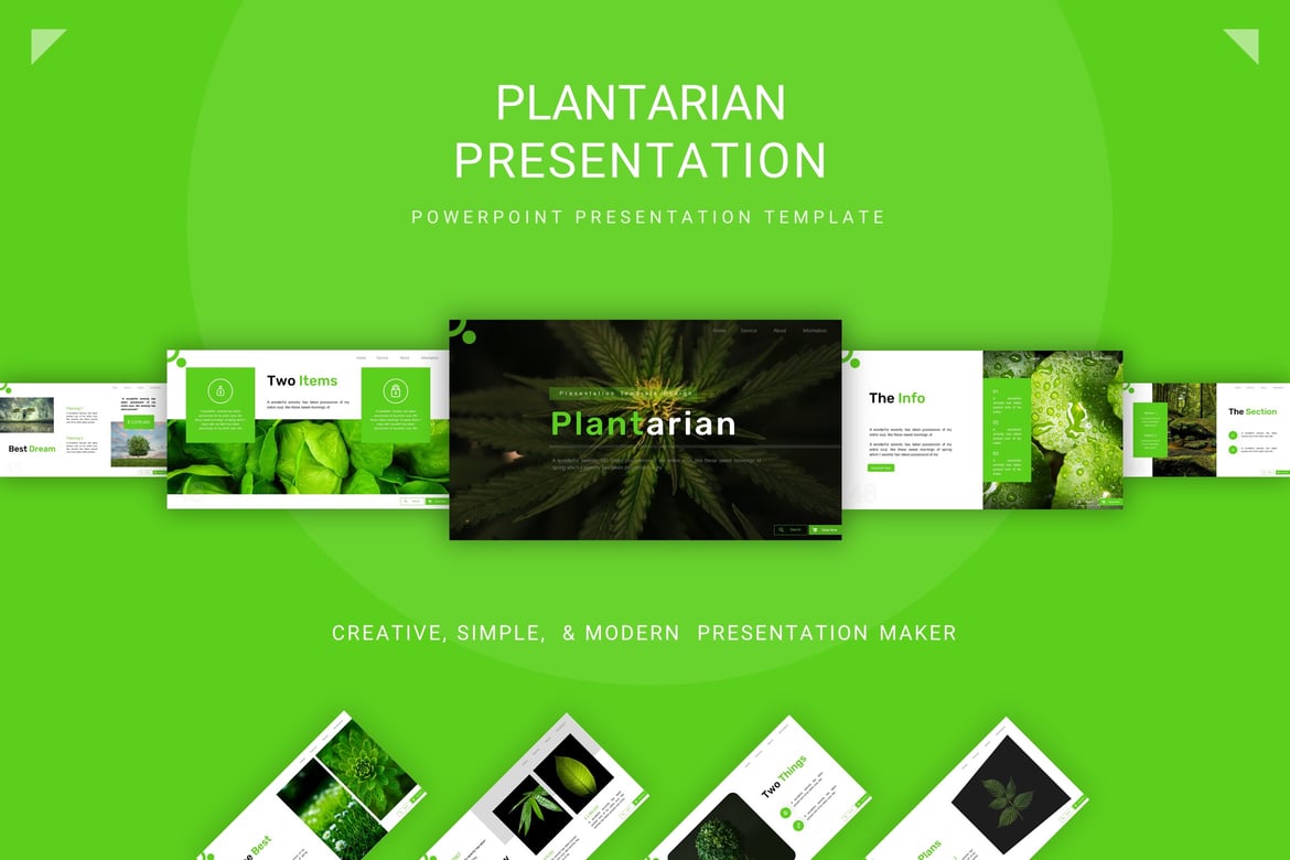 Template Powerpoint Plantarian - Solusi Presentasi Profesional Anda