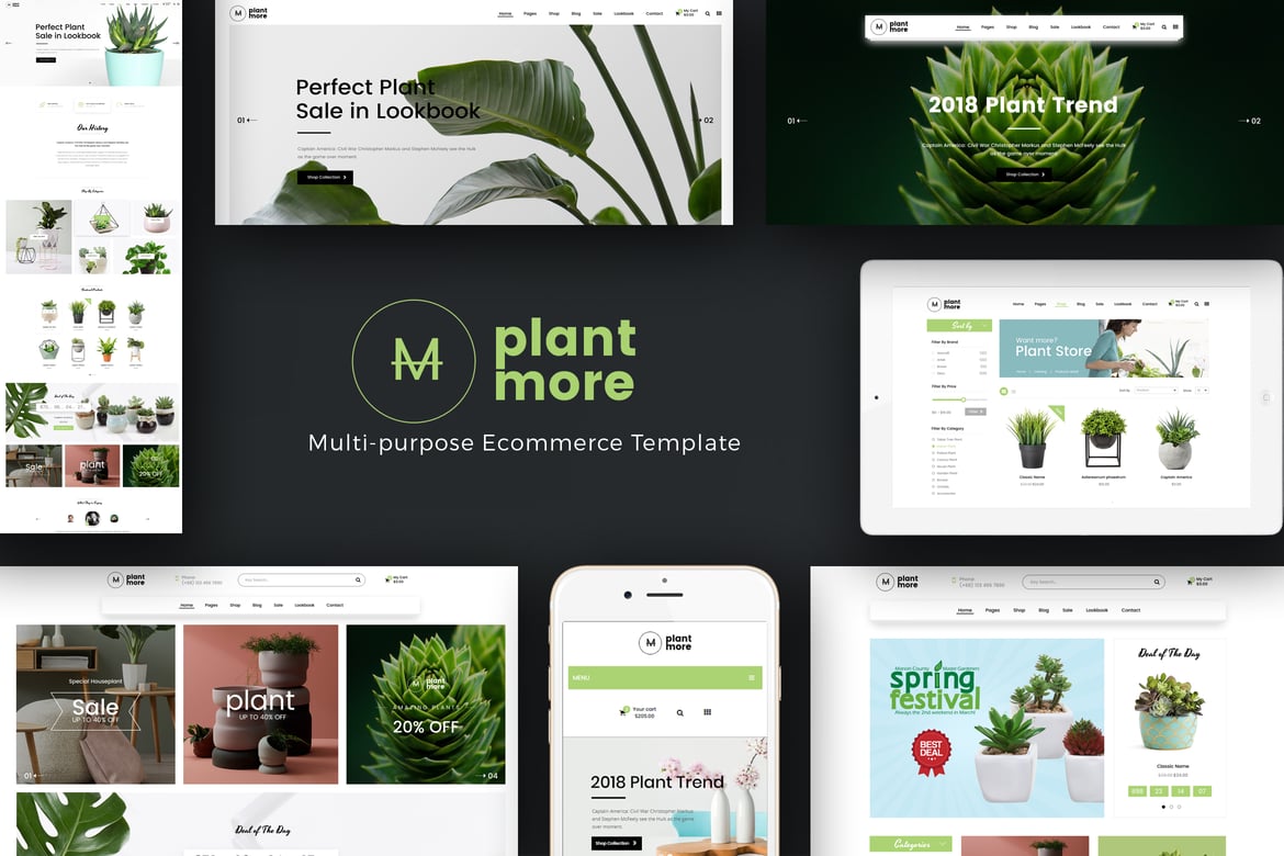 Tema WordPress Plantmore - Solusi Sempurna untuk Toko Tanaman Anda