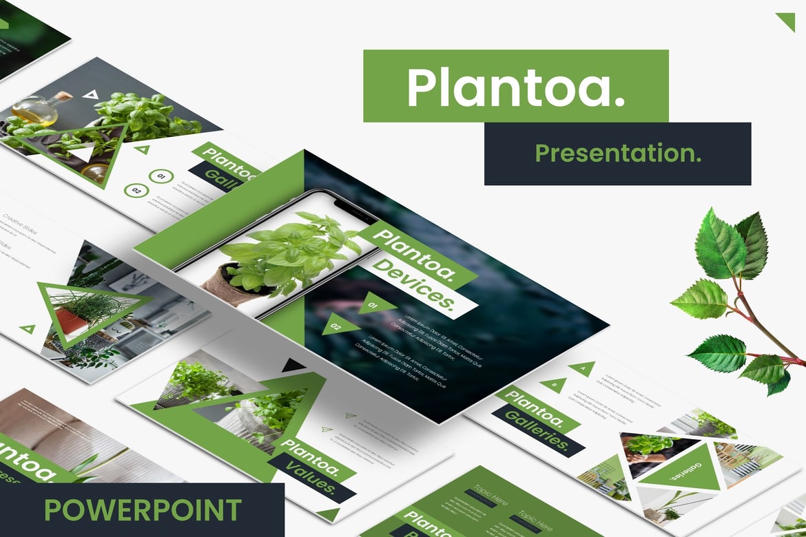 Plantoa - Template Powerpoint Serbaguna untuk Presentasi Anda