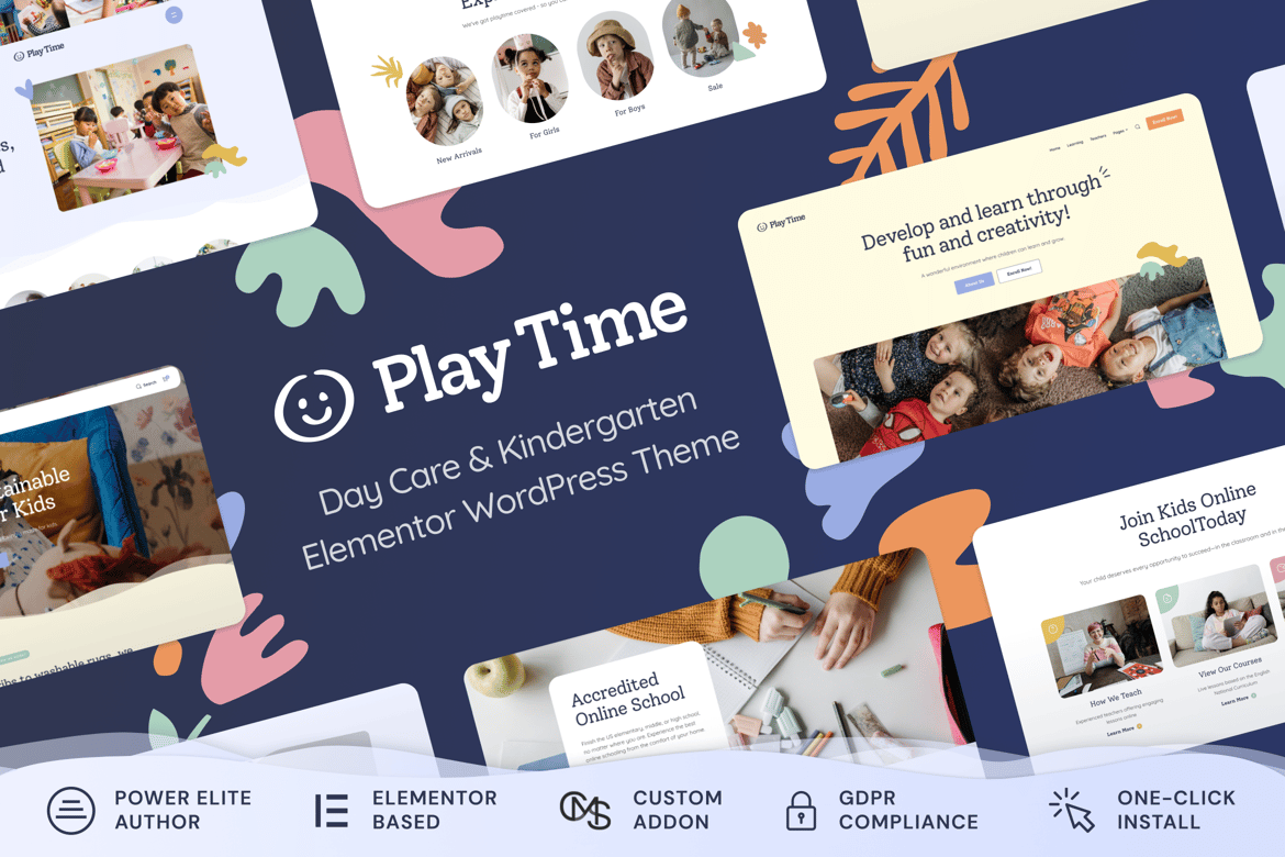 Play Time - Tema WordPress untuk Day Care dan Kindergarten yang Menarik