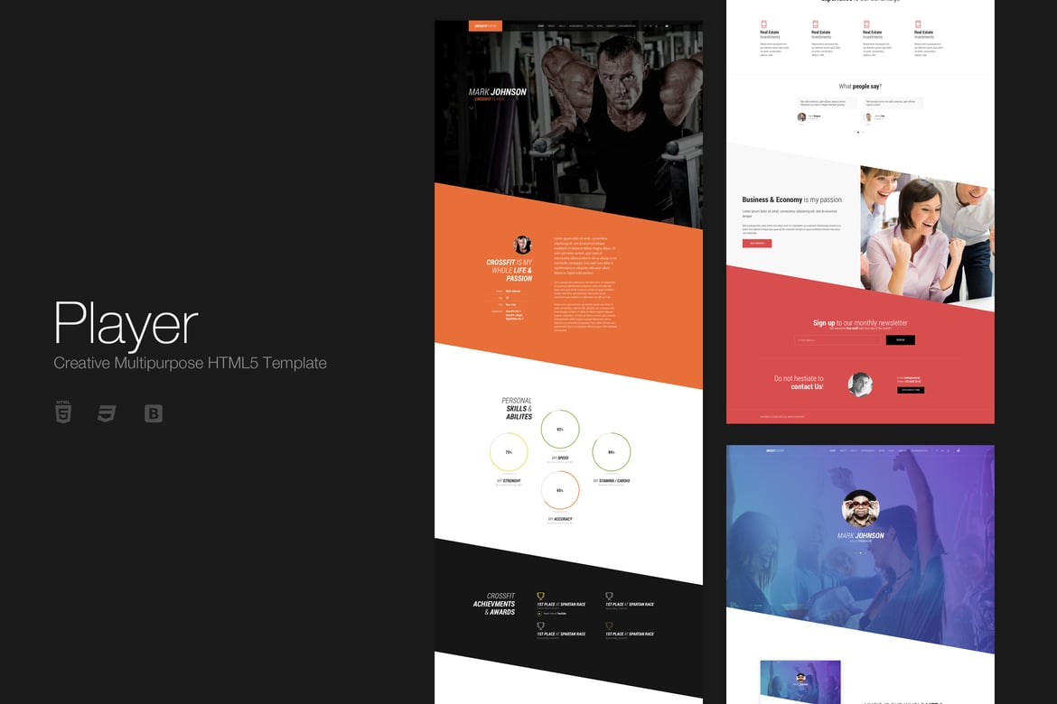 Player - Template Website Kreatif Serbaguna HTML5