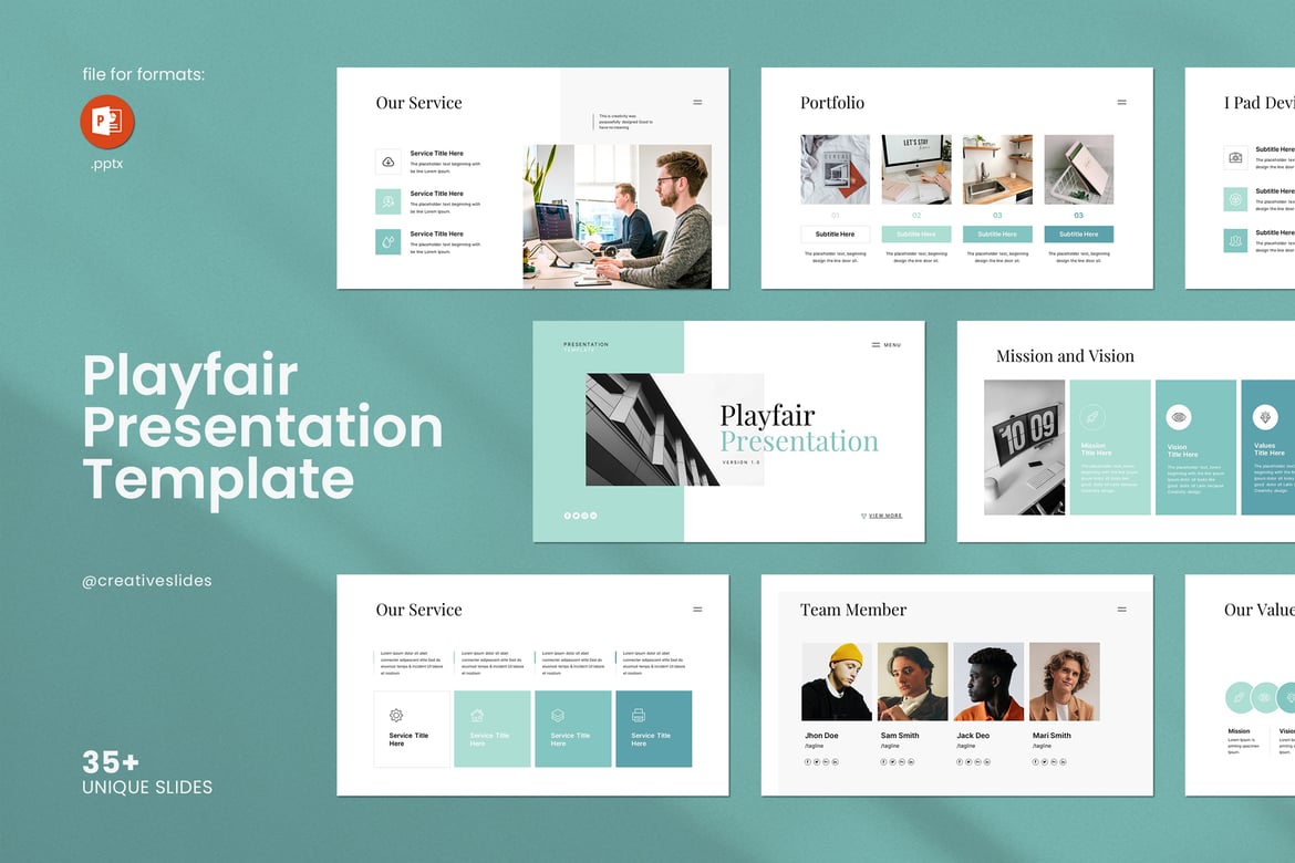 Template PowerPoint Playfair: Tampilkan Presentasi Anda dengan Elegan