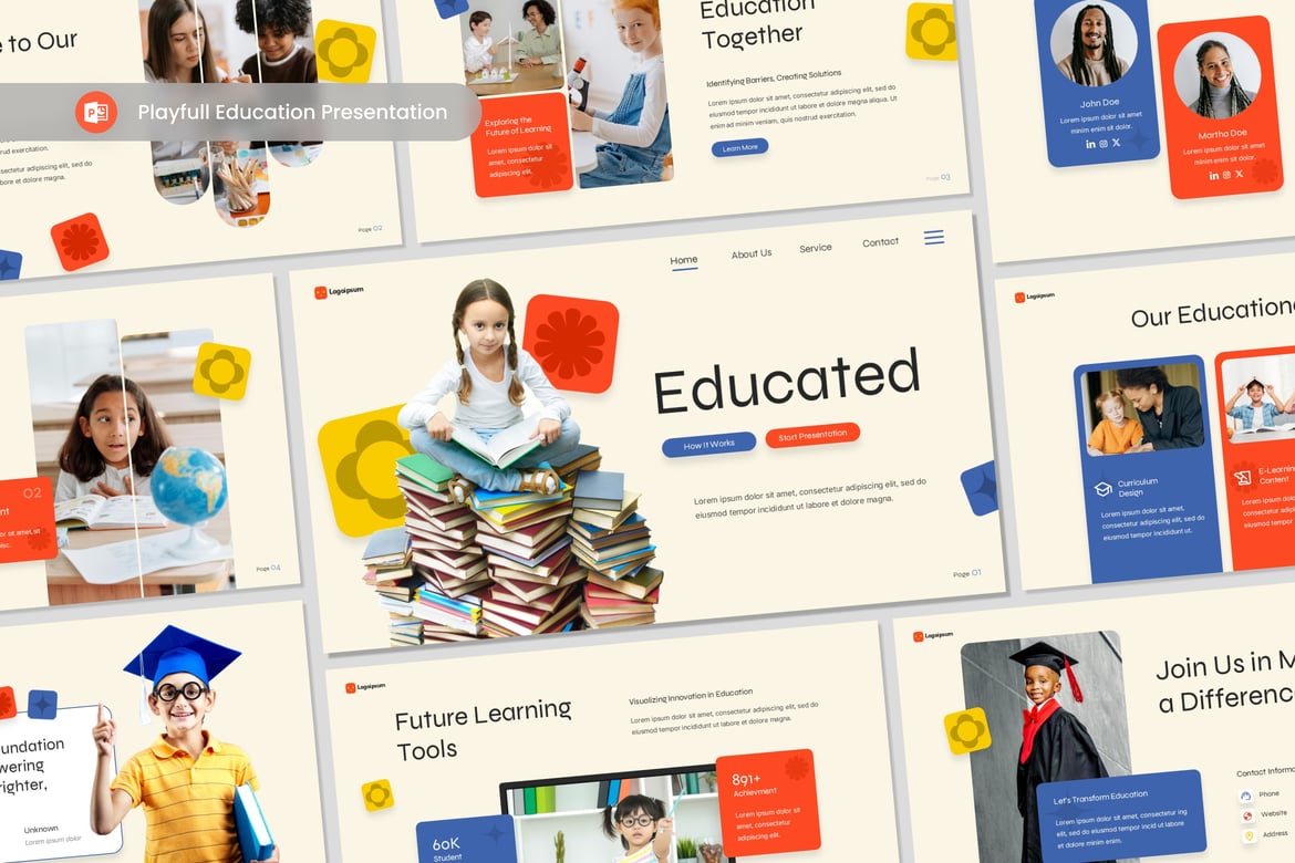 Template Presentasi Pendidikan Anak yang Menarik