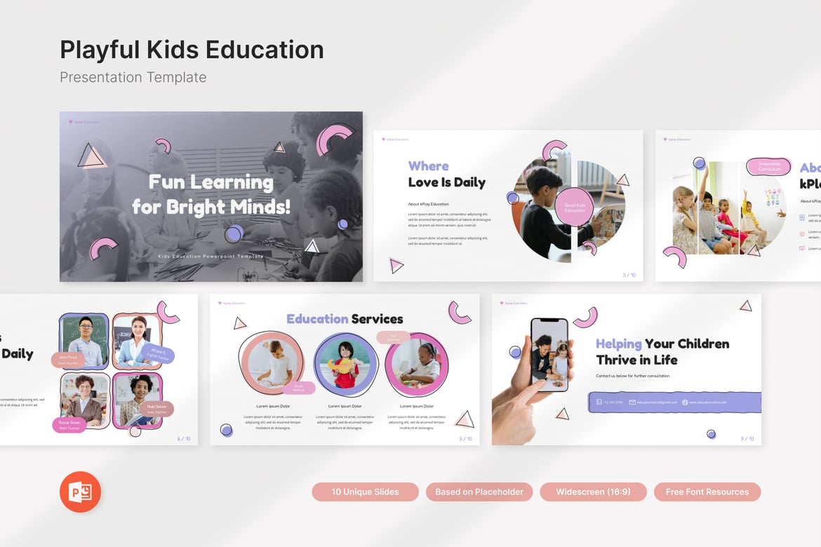 Template Presentasi PowerPoint Edukasi Anak yang Menarik