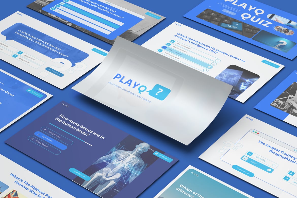 PlayQ - Template PowerPoint Quiz yang Menarik