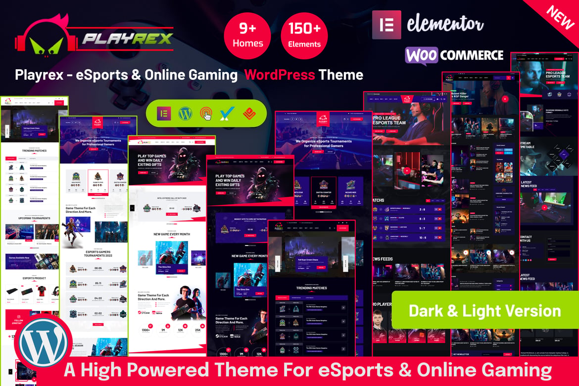 Playrex - Tema WordPress untuk eSports dan Gaming yang Menarik
