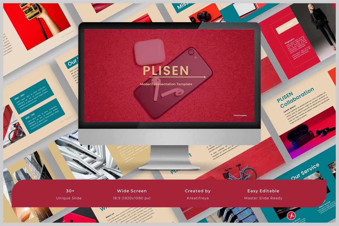 Template Presentasi Bisnis Plisen yang Menarik dan Profesional