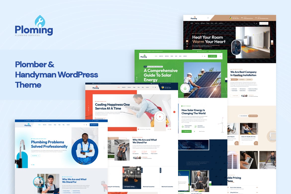 Ploming - Tema WordPress Handyman & Tukang Modern