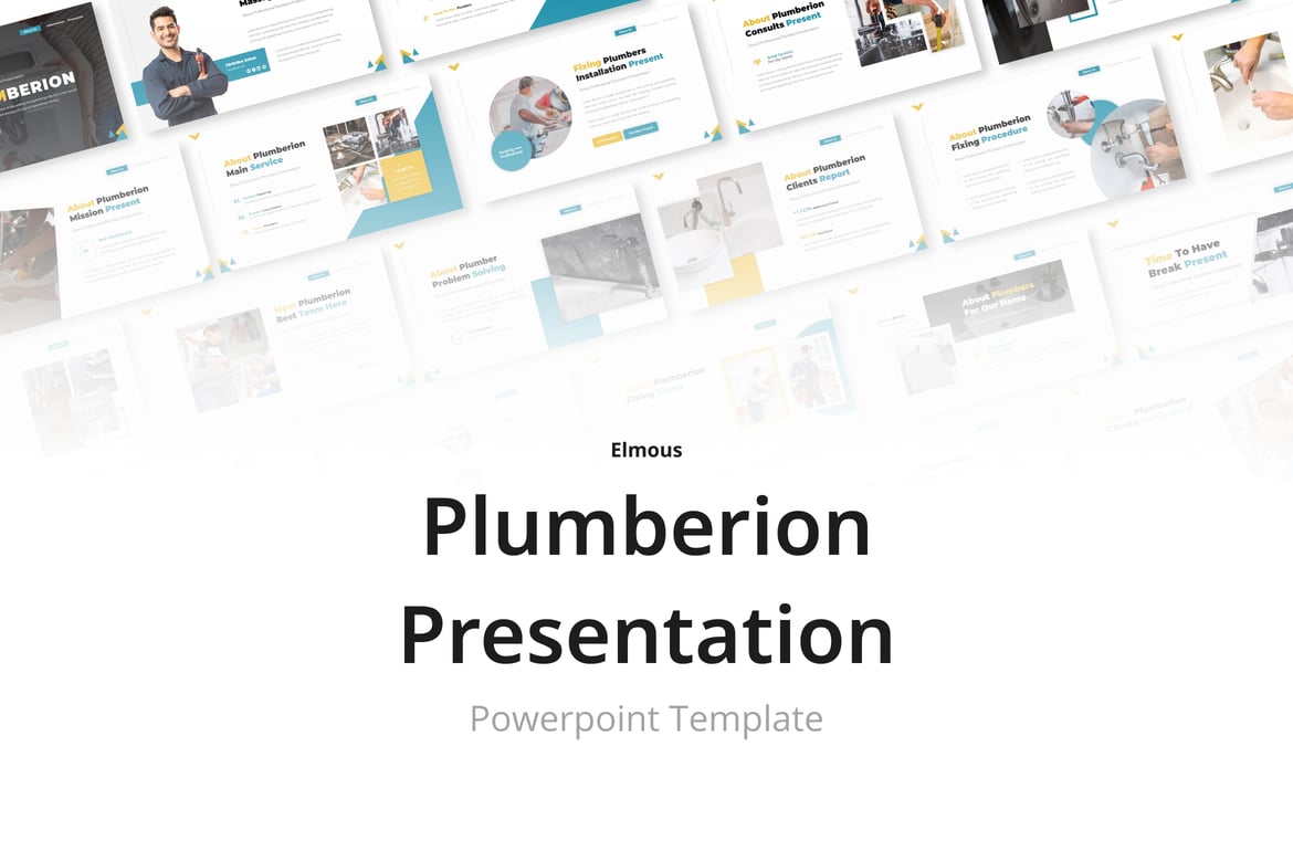 Template Presentasi PowerPoint Plumberion yang Menarik