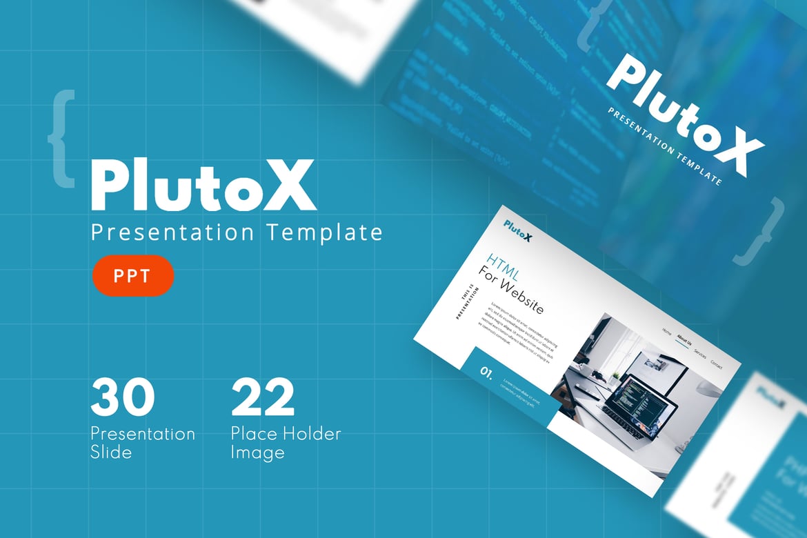Template PowerPoint PlutoX - Desain Presentasi Profesional