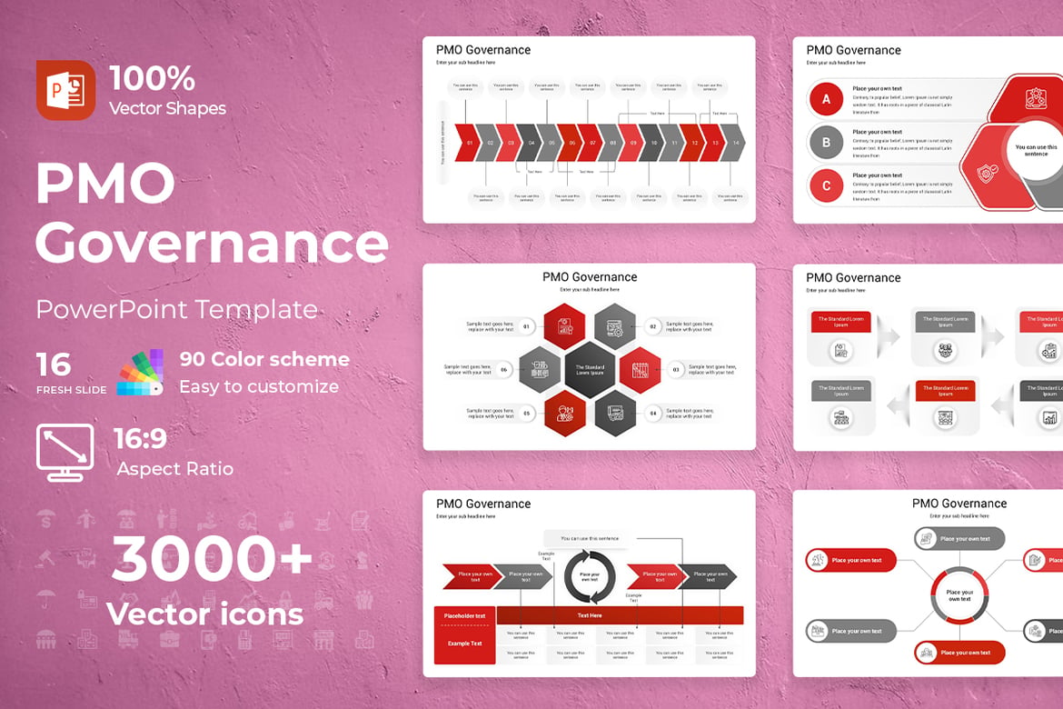 Template PowerPoint PMO Governance yang Menarik dan Profesional