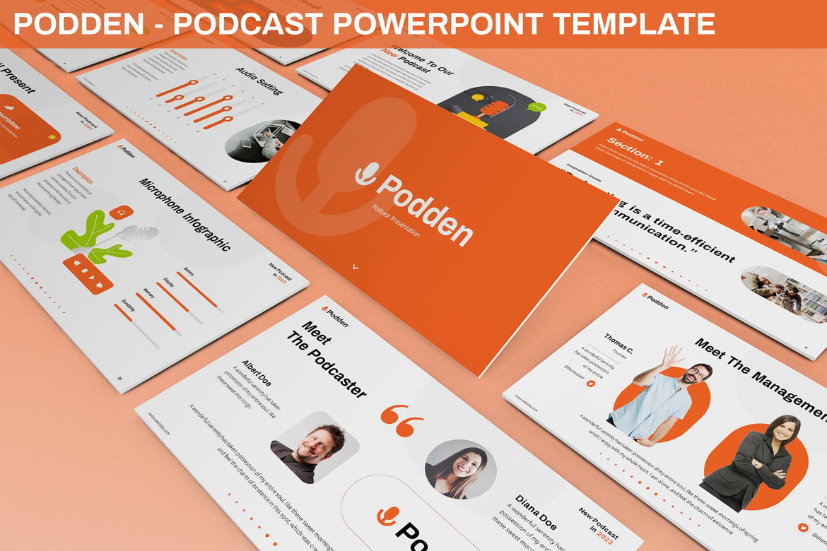 Template PowerPoint Podcast - Ciptakan Presentasi Menarik