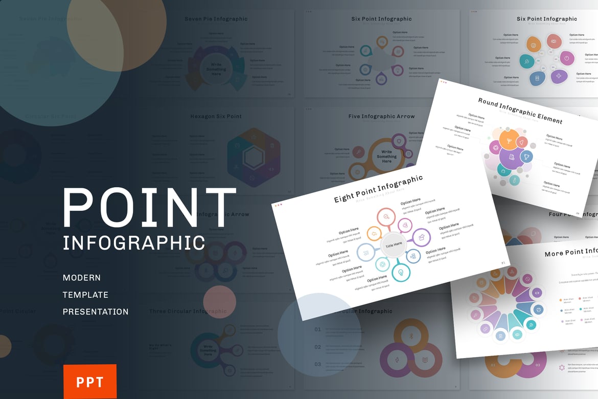 Template PowerPoint Point Graphic - Desain Presentasi Profesional
