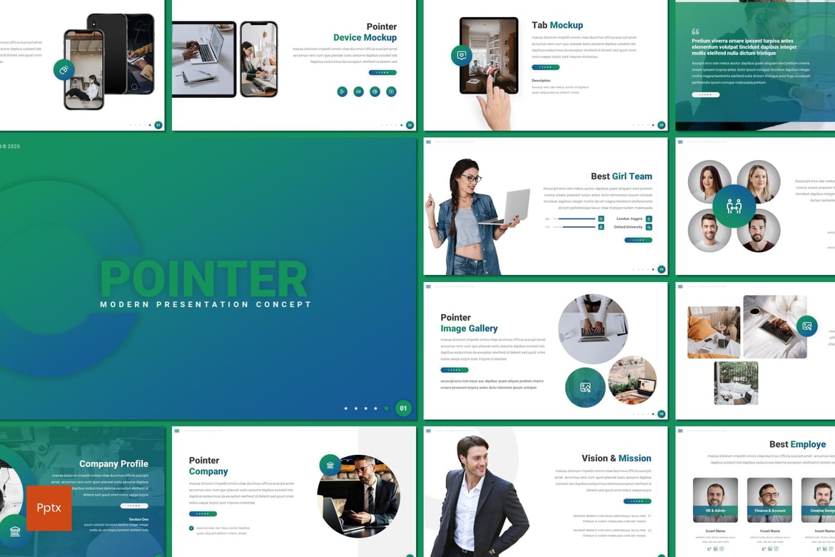 Template PowerPoint Pointer - Presentasi Modern yang Menarik