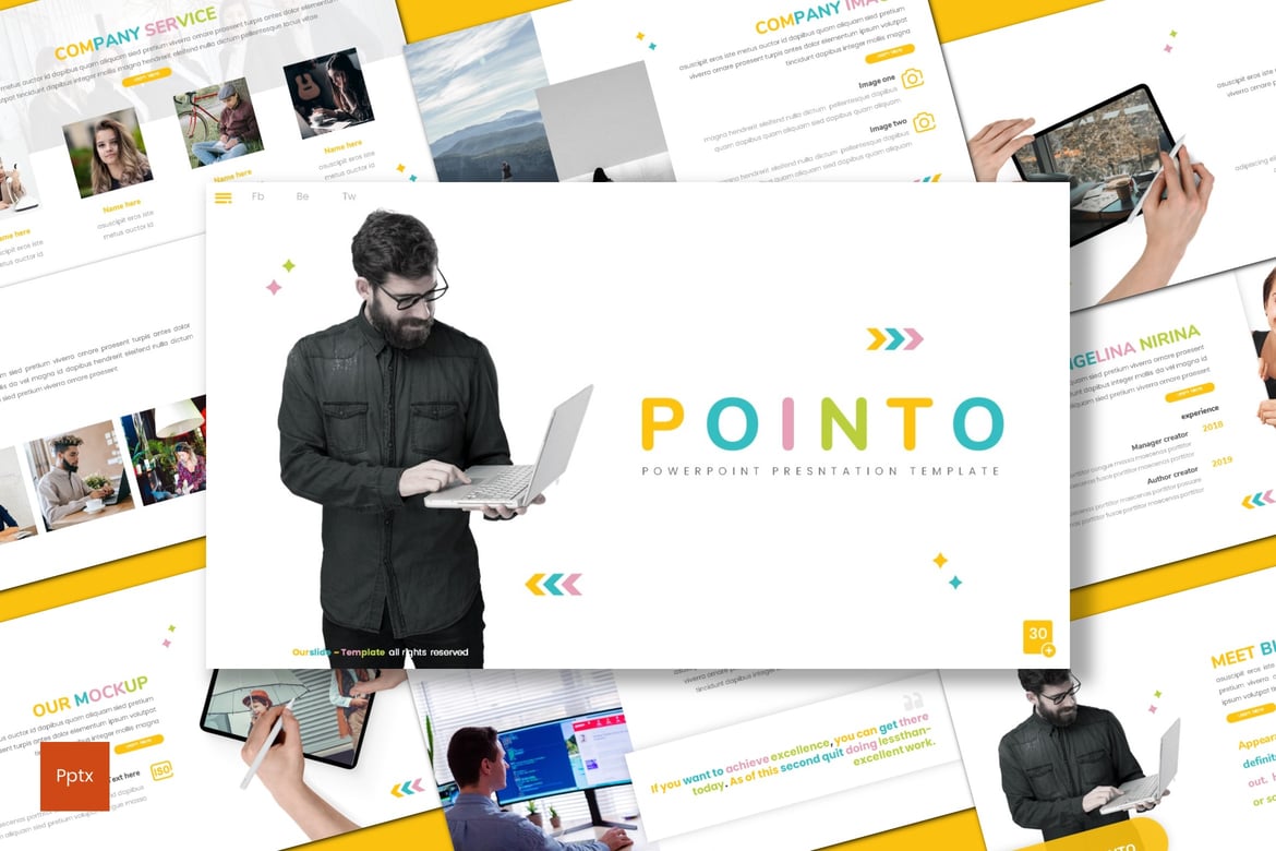 Template Presentasi Kreatif Pointo - Profesional dan Minimalis