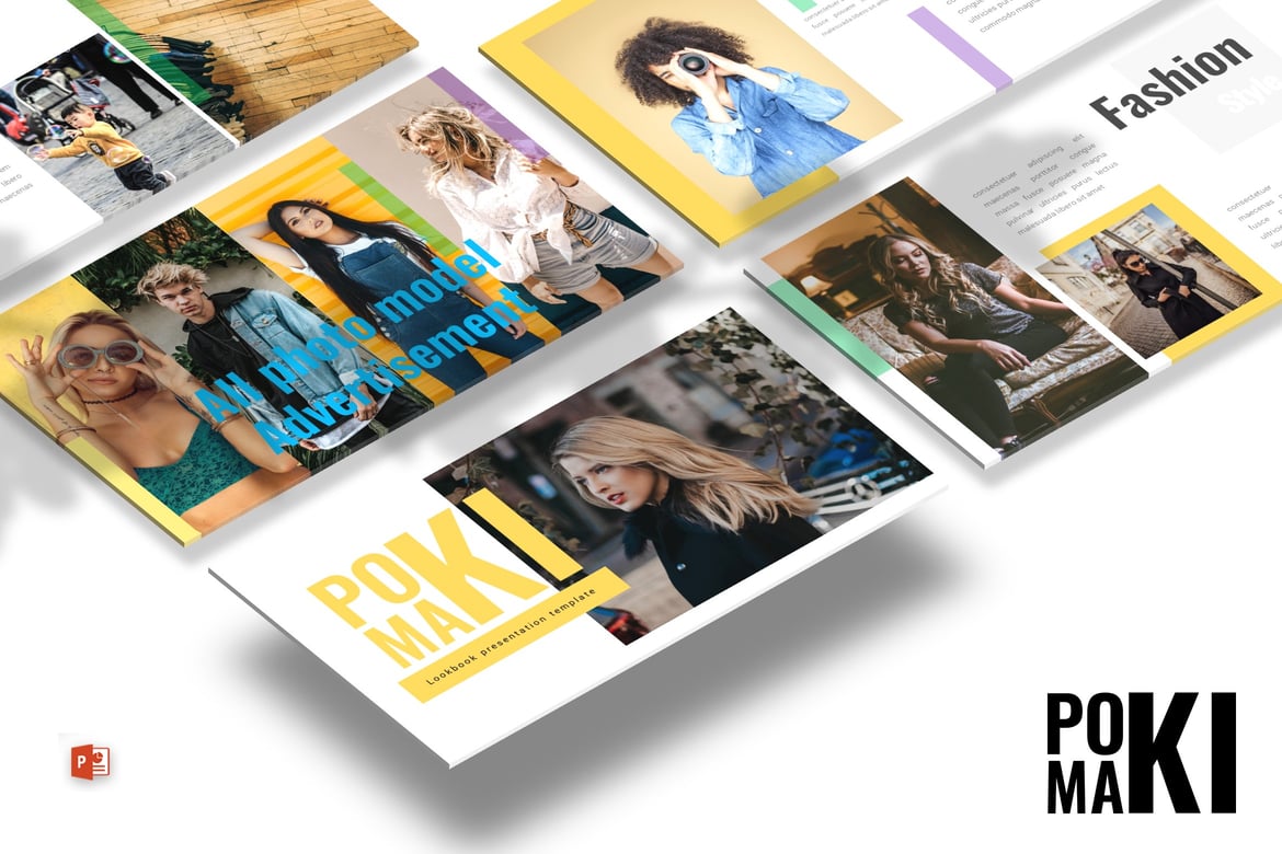 Template Presentasi Pokimaki - Powerpoint yang Menarik dan Modern