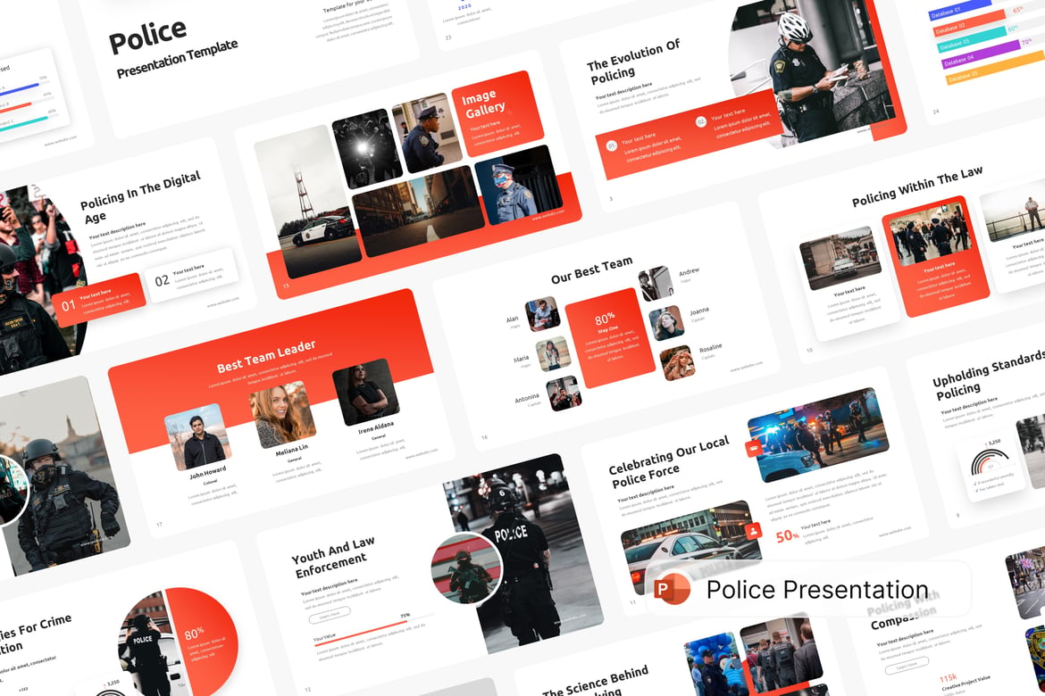 Template PowerPoint Kepolisian yang Menarik dan Profesional