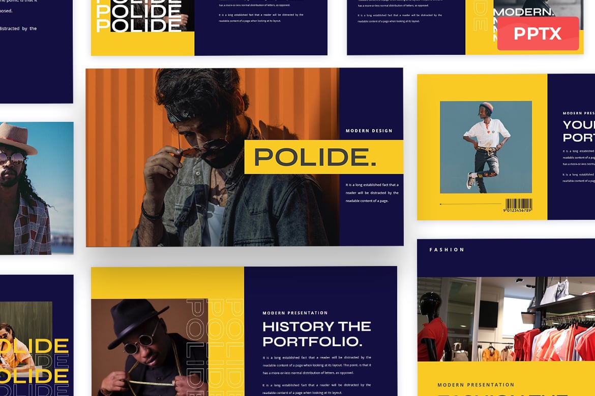 Template Presentasi Polide - PowerPoint yang Modern dan Elegan