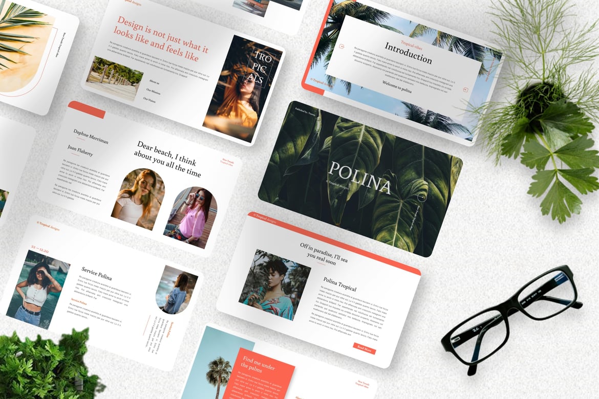 Polina - Template Powerpoint Kreatif yang Menarik