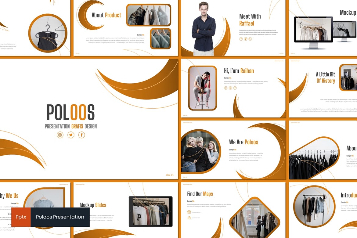 Template Presentasi Poloos - Desain Minimalis dan Kreatif untuk Setiap Kebutuhan