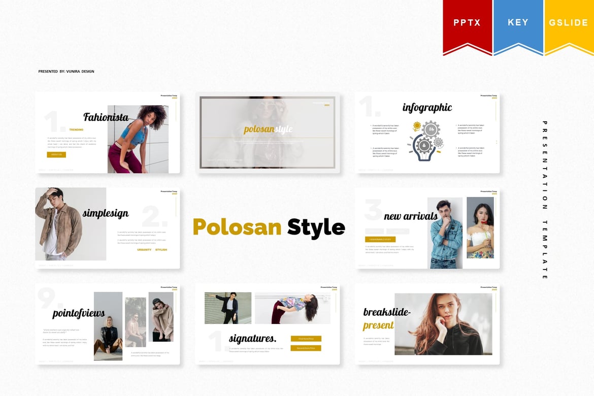 Template Presentasi Polosan Style untuk PowerPoint, Keynote, dan Google Slides