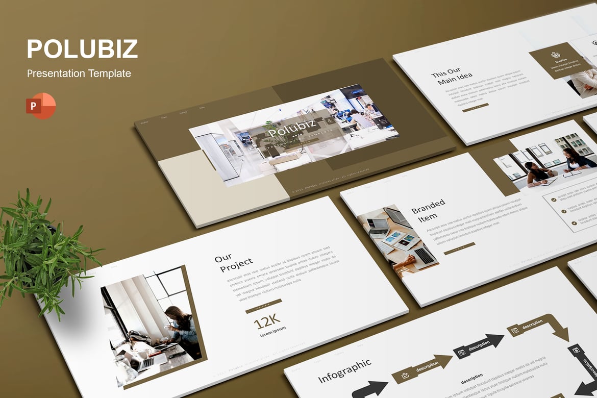 Template Presentasi PowerPoint Serbaguna - Polubiz