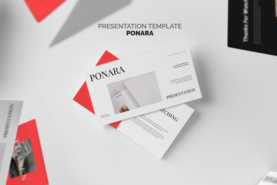 Template Presentasi Mobile Marketing Ponara yang Menarik