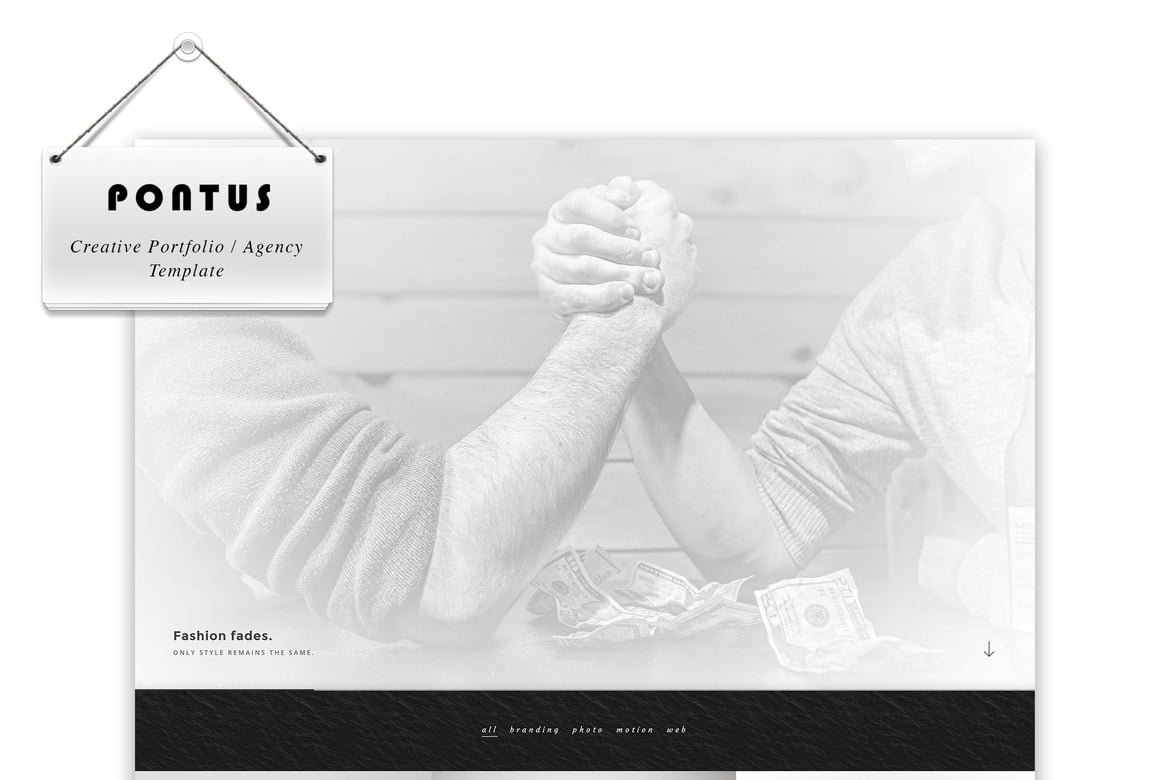 Pontus - Template Portfolio Kreatif untuk Agensi