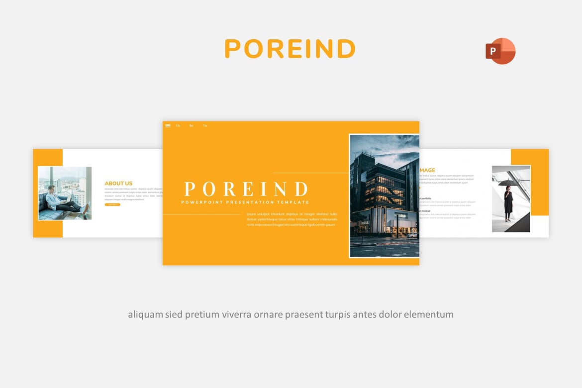 Template PowerPoint Poreind - Solusi Presentasi Kreatif dan Minimalis