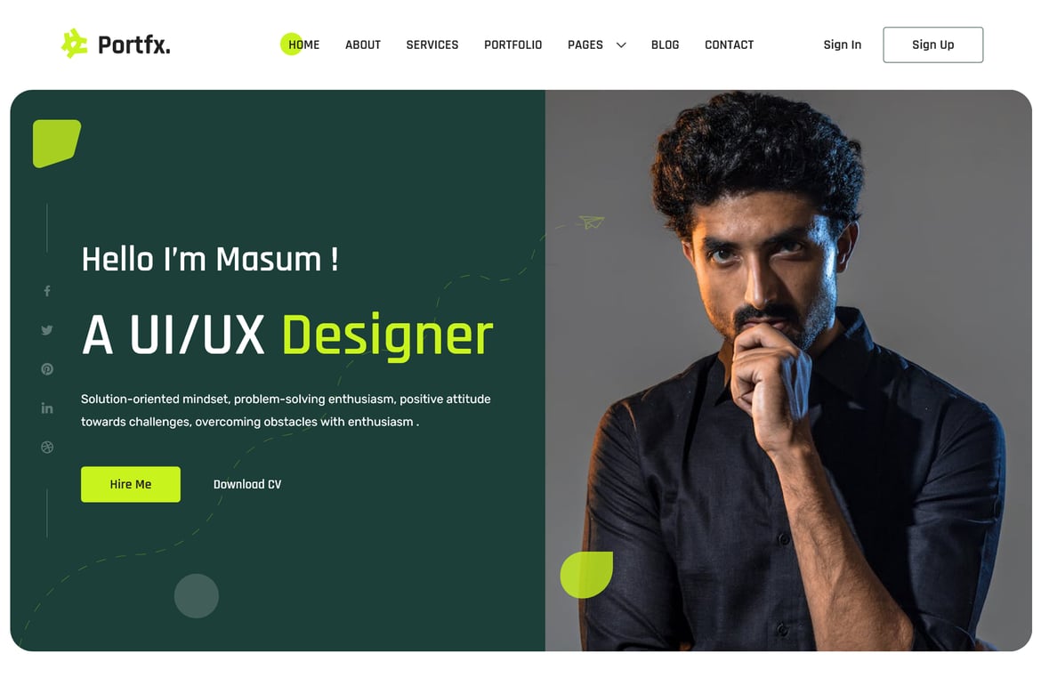 Portfex - Tema WordPress Portofolio Pribadi yang Menarik