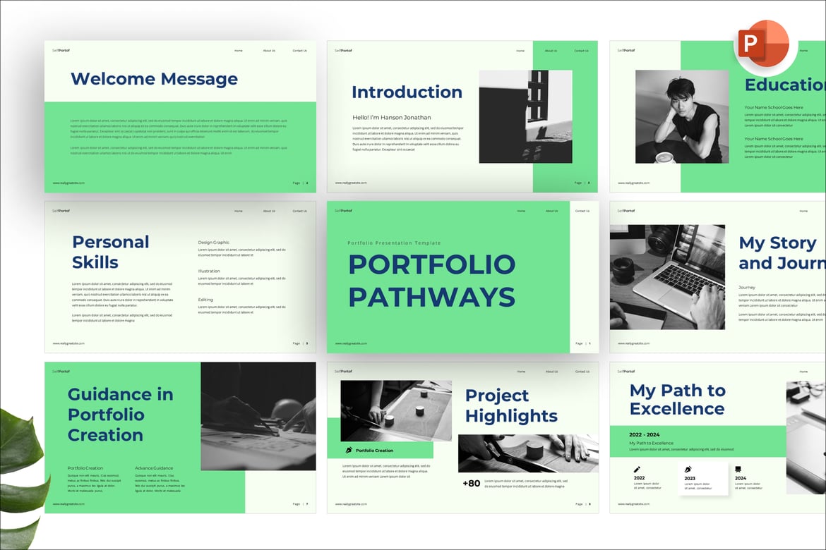 Template Presentasi Portfolio Pathways yang Menarik dan Profesional