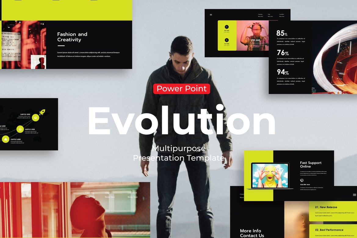 Template PowerPoint Portofolio yang Menarik dan Serbaguna